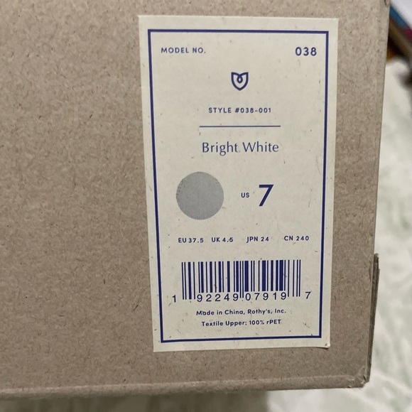 Rothy’s Shoes-Bright White Color-Lace Up Sneaker - Picture 15 of 16